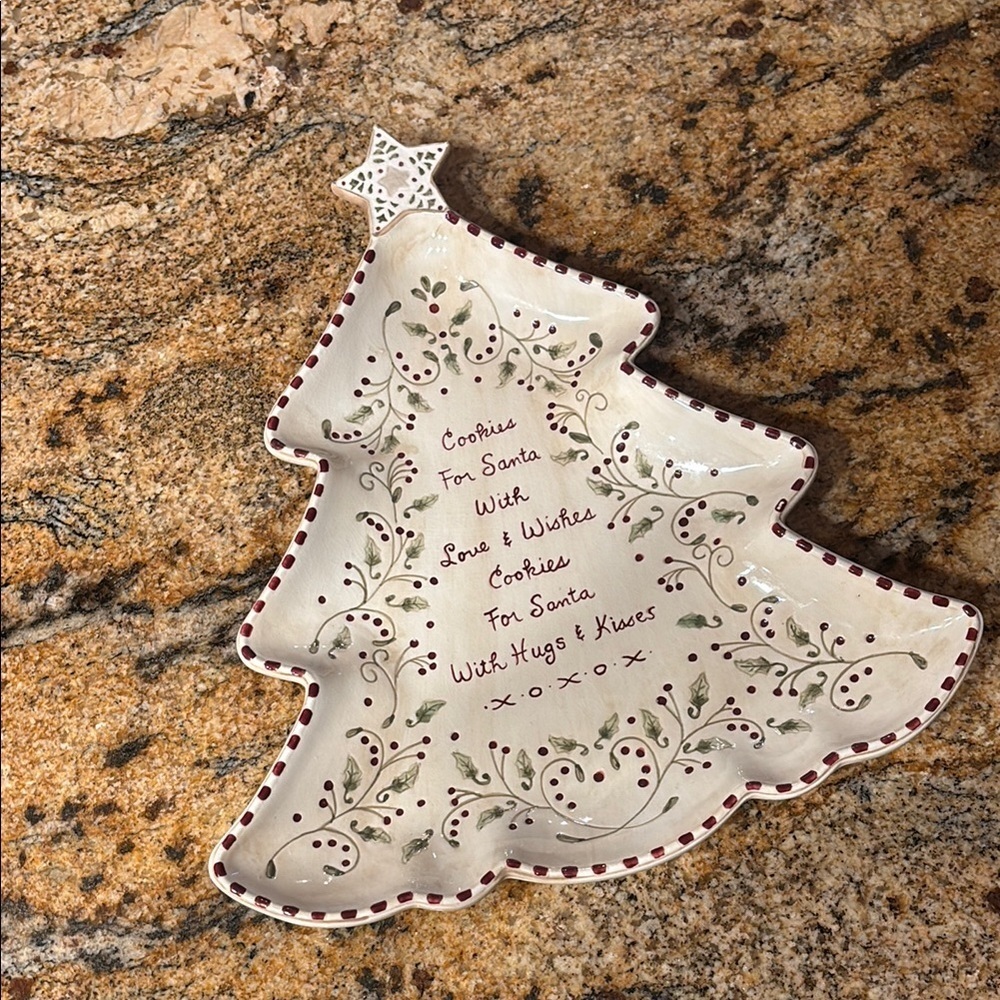 Grasslands Road Christmas tree shaped Serving Dish